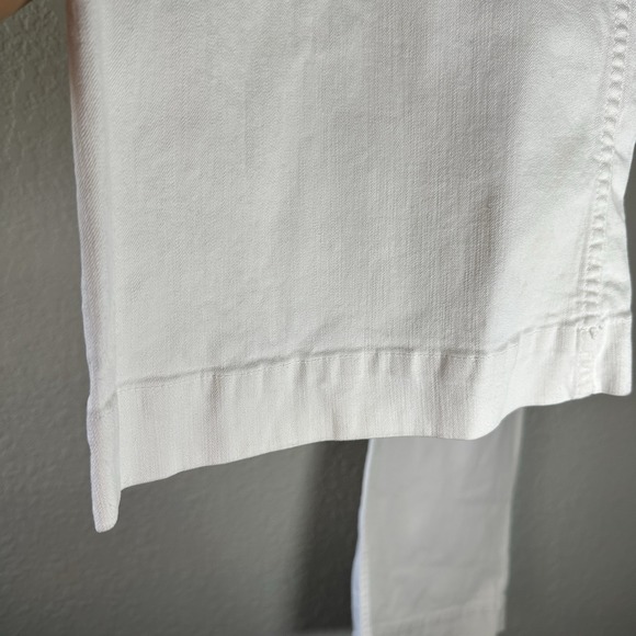 VTG Allen B Women's Sz 31 White Flare Pants Y2K‎ Minimalist Resort Boho Chic - Picture 6 of 12